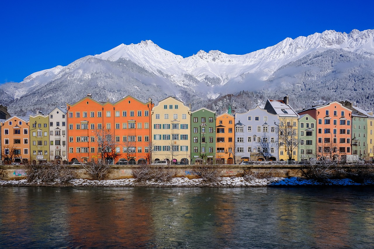 Innsbruck, pohled z centra města.