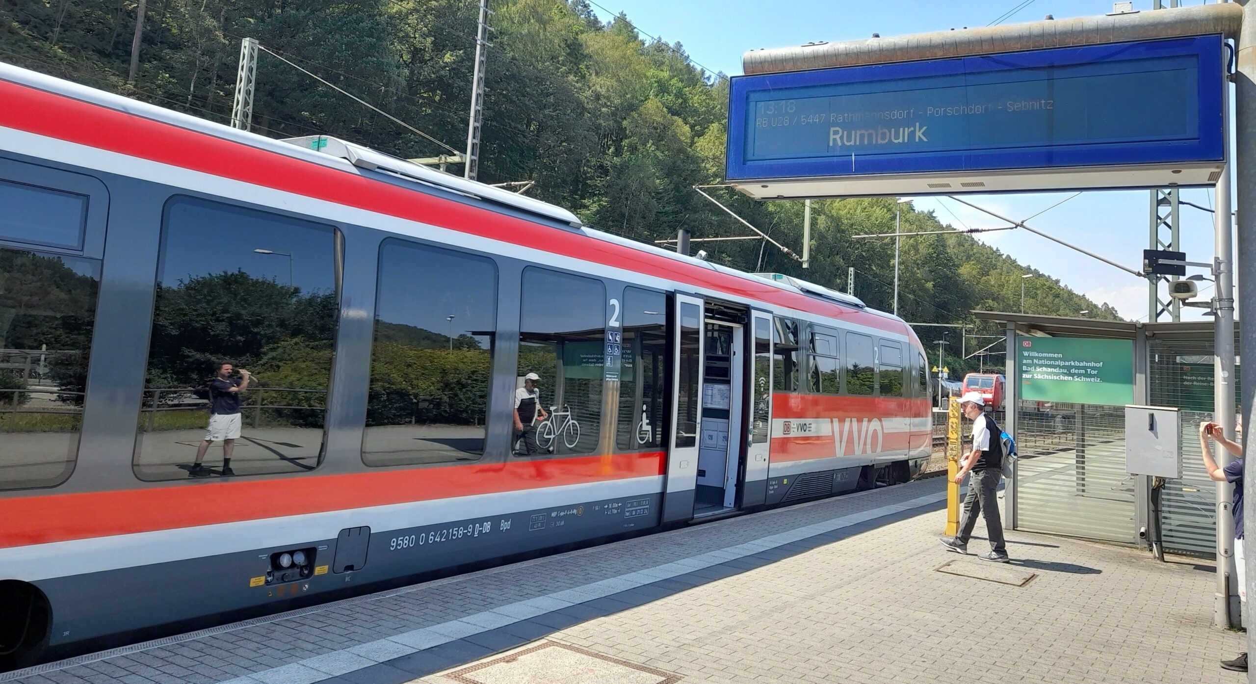 Vlaky z Děčína do Rumburku jezdí i po německém území přes Bad Schandau